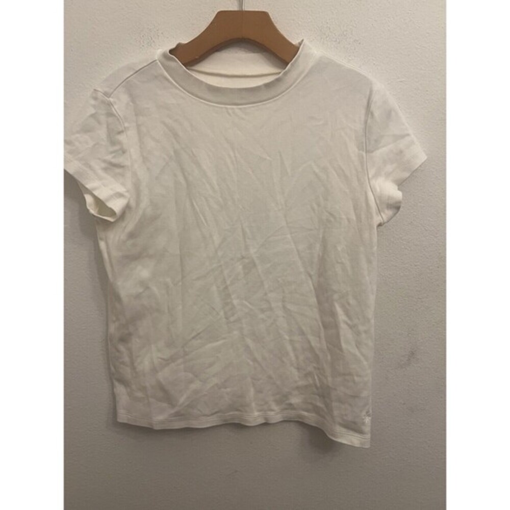 ISAAC MIZHAHI SOLID WHITE T-SHIRT M (L11)